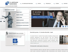 Tablet Screenshot of jmarciniak.pl